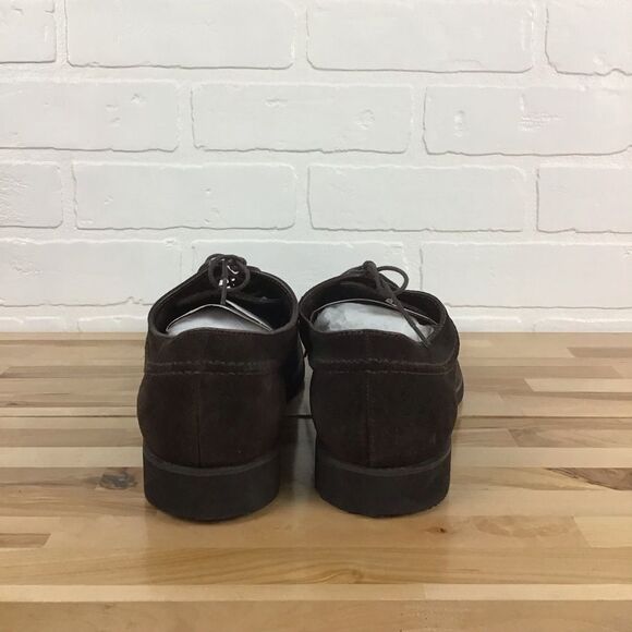 HUSH Puppies men shies maroon brown suede leather classic dress comfortable 8 - Picture 2 of 16